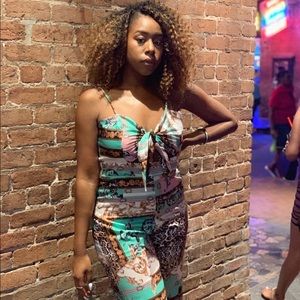 Fashion Nova lightweight, print jumpsuit size XL